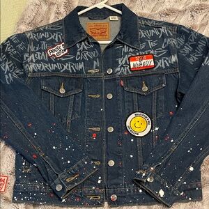 Levi's Hulu handmaids tale limited edition Artistic Denim Jacket with patches
